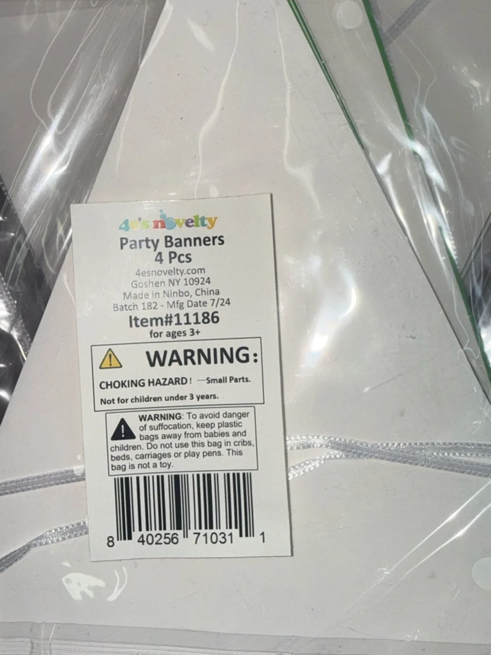 4E's Novelty 4 Pcs (9’ Each) Football Flag Banner No DIY MSRP $19.99 New NIP